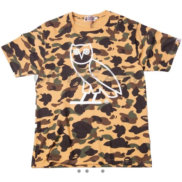 BAPE x OVO 1st Yellow Camo Tee - Picture 3 of 4